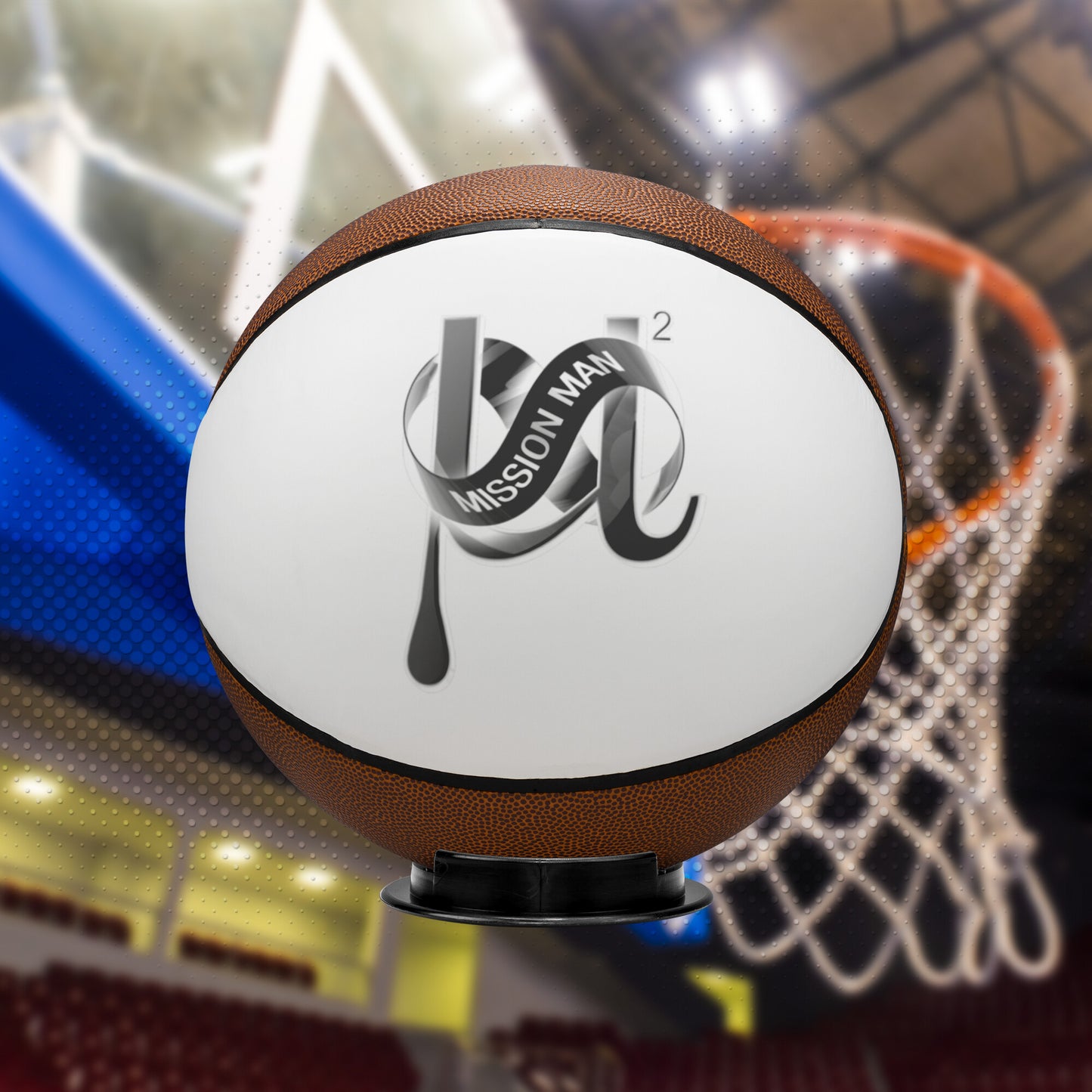 Mission Man Full Sized Basketball With Logo