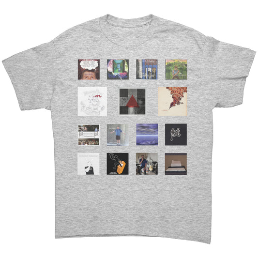 Mission Man First European Tour Shirt with discography on front (first version)